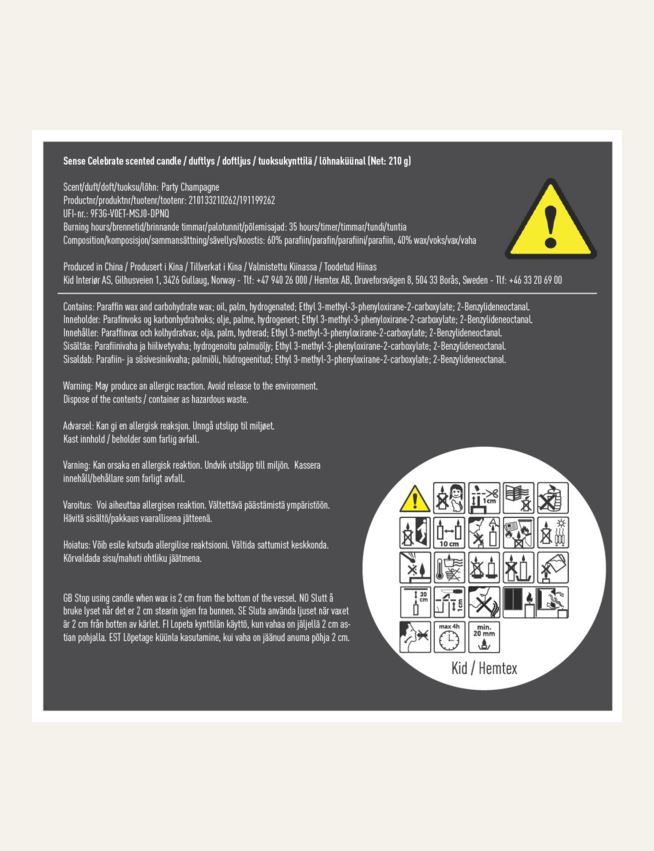 Duftlys champagne - 3