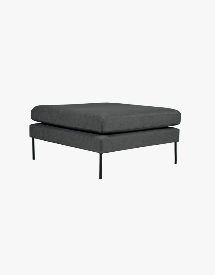 Puff grå - 90x90x47 cm grå - 1