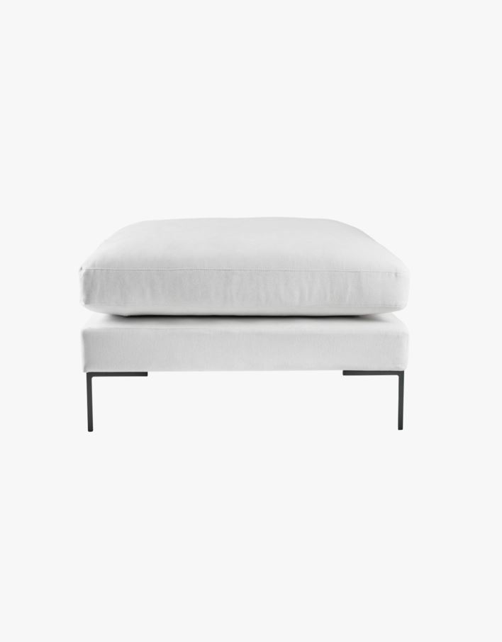Puff hvit - 90x90x50 cm hvit - 1