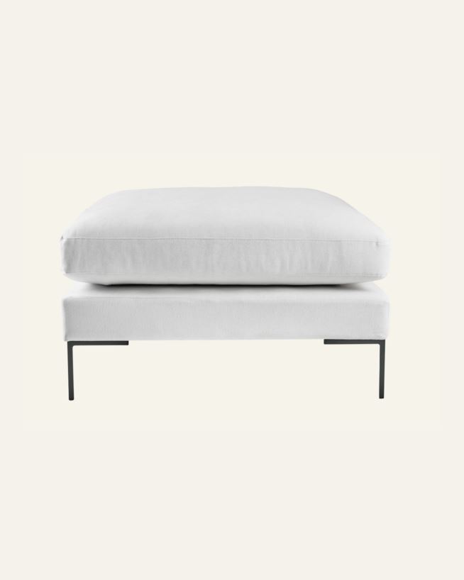 Puff hvit - 90x90x50 cm hvit - 1