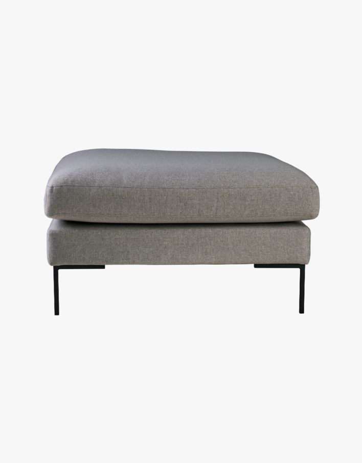Puff lys grå - 90x90x50 cm lys grå - 1