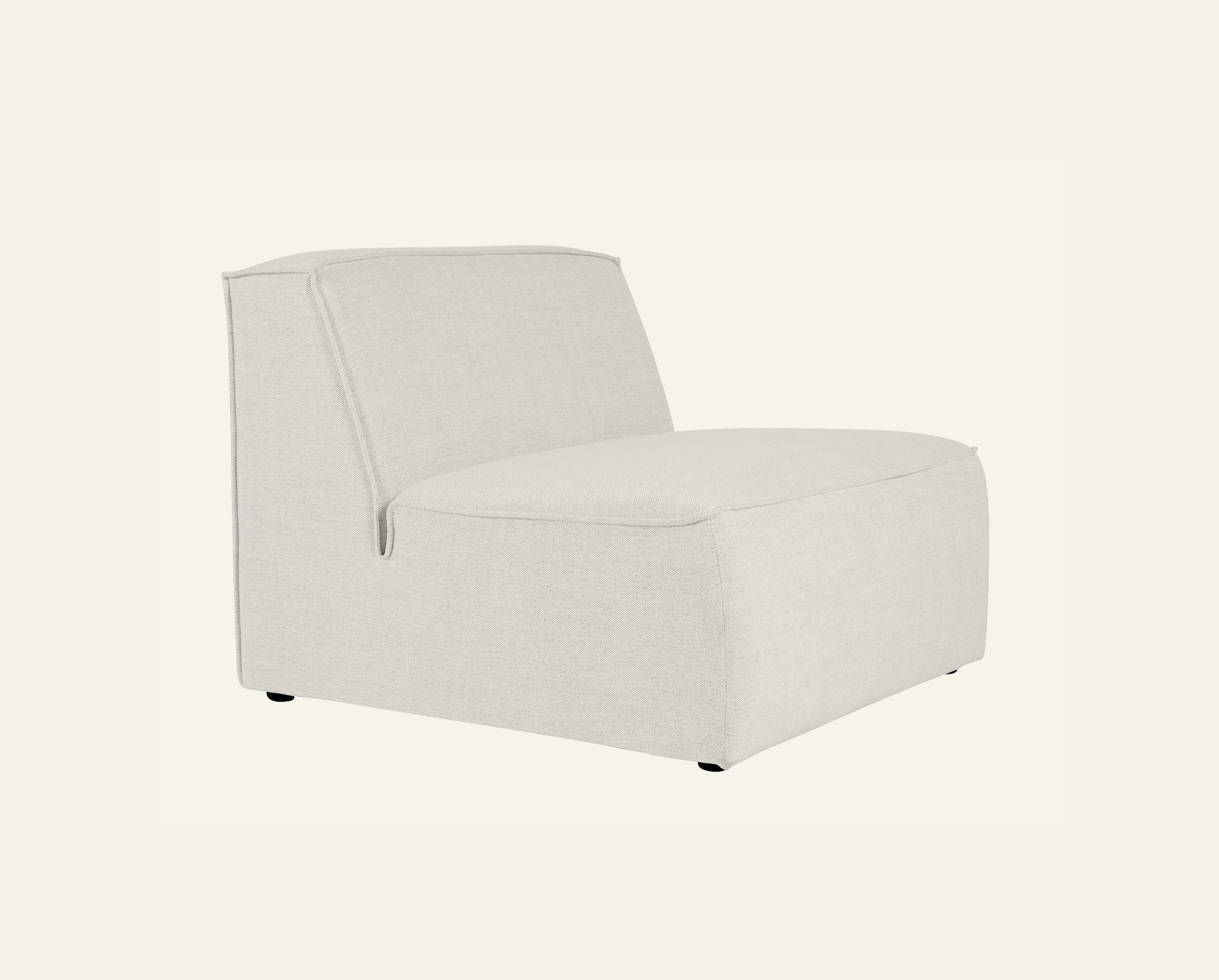 Modulsofa 1,5 seter uten armlener natur - 2