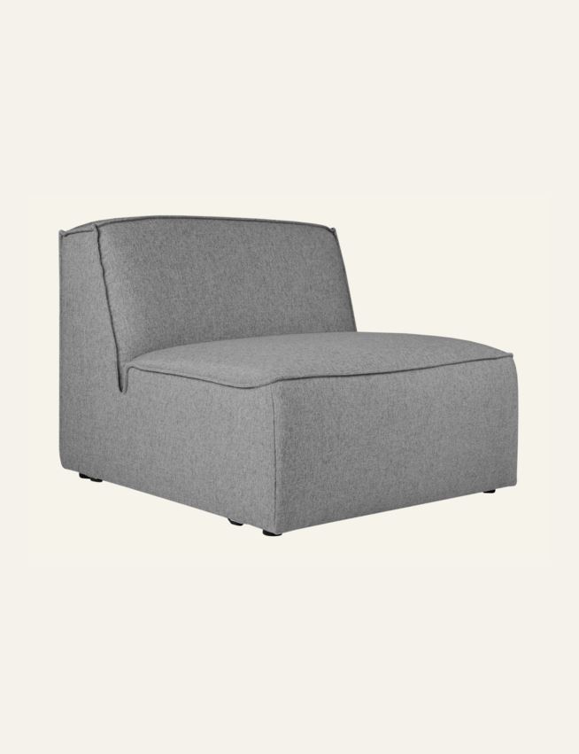 Modul 1,5 seter uten armlene grå - 2