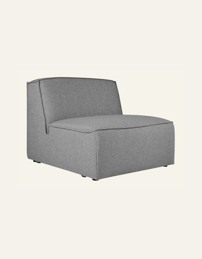 Modul 1,5 seter uten armlene grå - 2