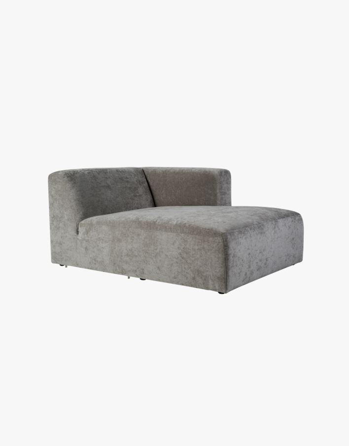 Modulsofa sjeselong høyre grå - 114x154x73 cm grå - 1