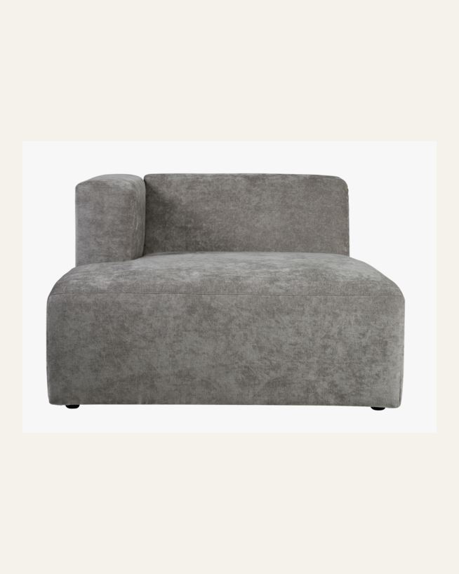 Modul sjeselong venstre grå - 114x154x73 cm grå - 1