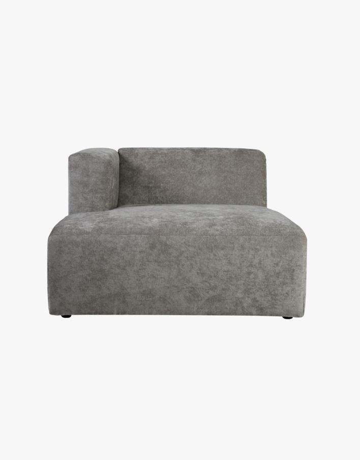Modulsofa sjeselong venstre grå - 114x154x73 cm grå - 1