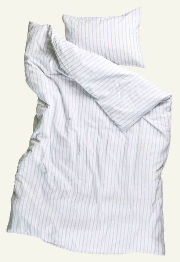 Krepp sengesett lys blå - 3