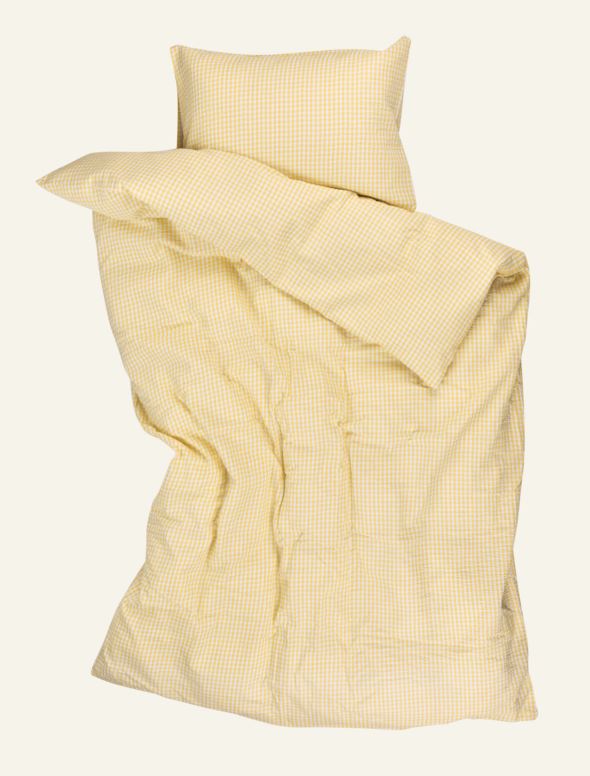 Krepp sengesett gul - 2