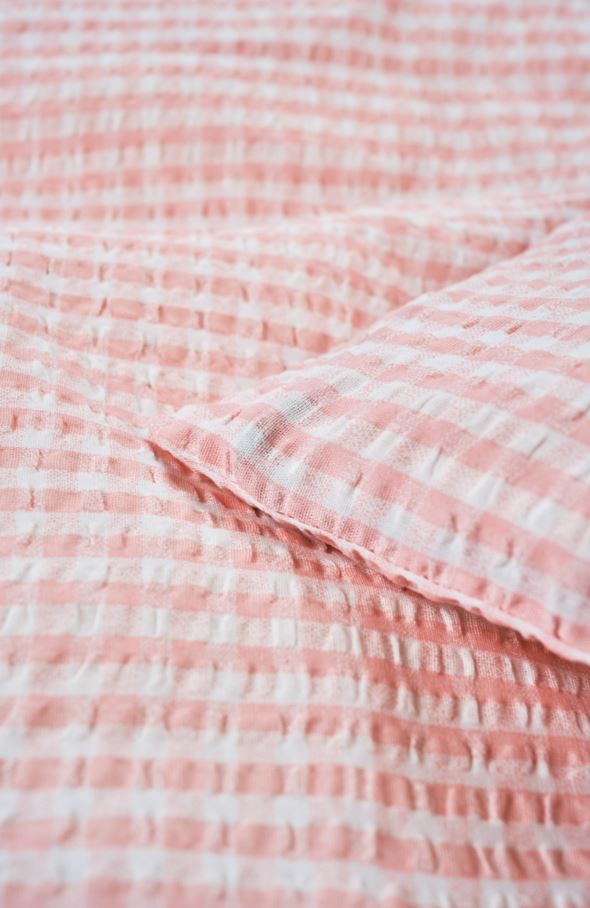 Krepp sengesett rosa - 4