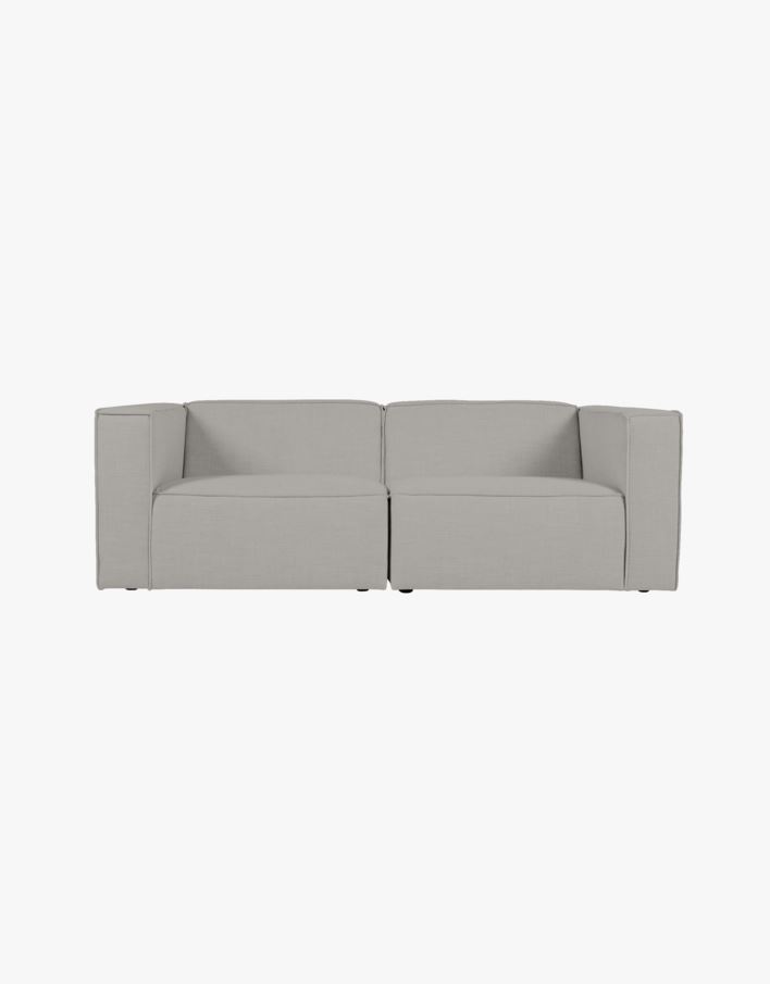 2 deler m/armlene grå - 220x93x73 cm grå - 1
