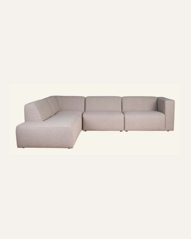Modulsofa 4 deler åpen ende venstre beige - 293x227x73 cm beige - 1