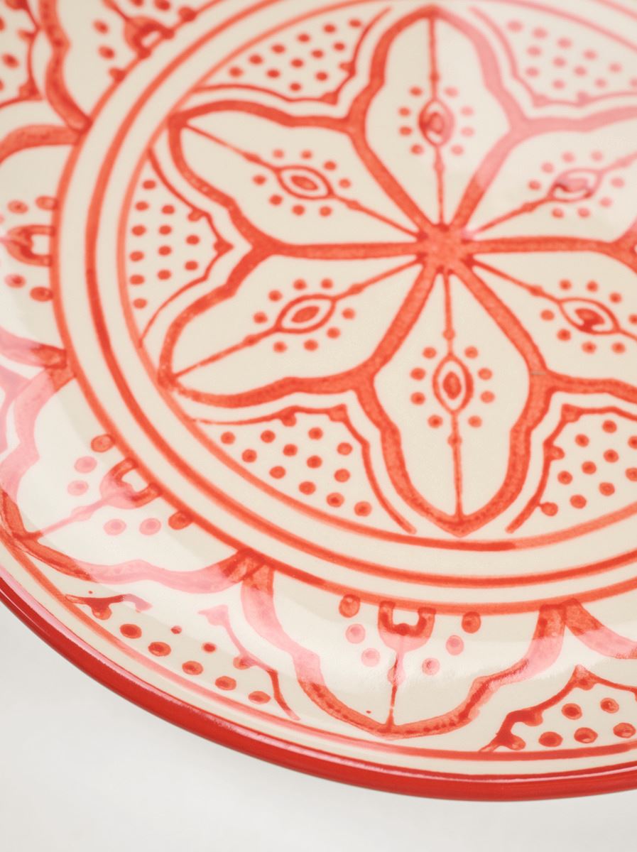 Tallerken rød - 2