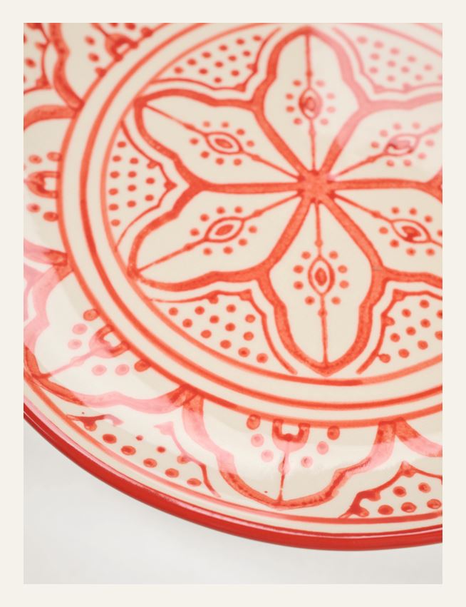 Tallerken rød - 2