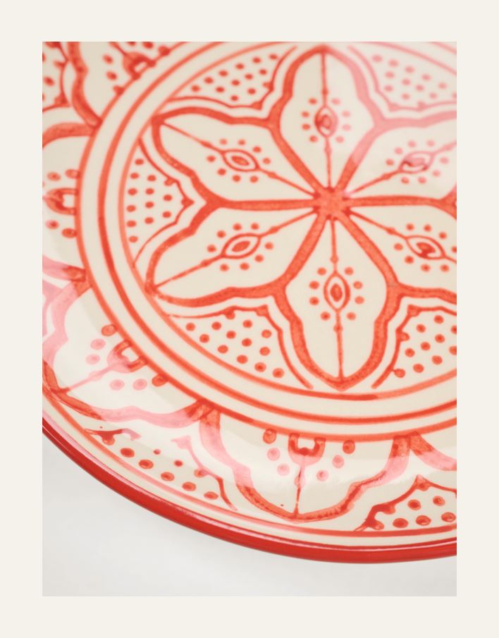 Tallerken rød - 2