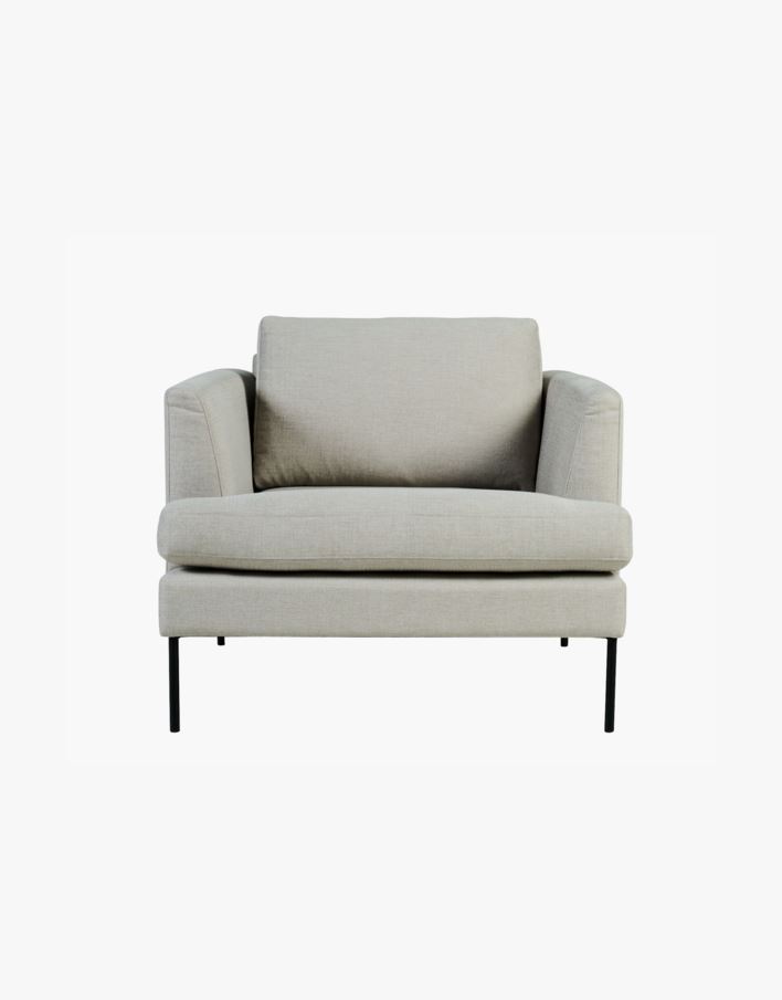 Loungestol beige - 93x94x80 cm beige - 1