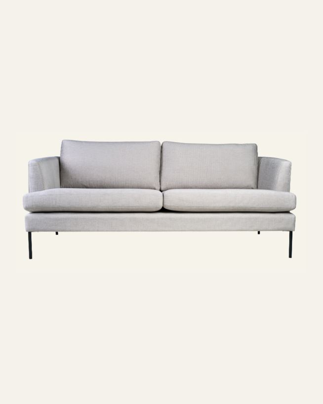 3 seter sofa beige - 189x94x80 cm beige - 1