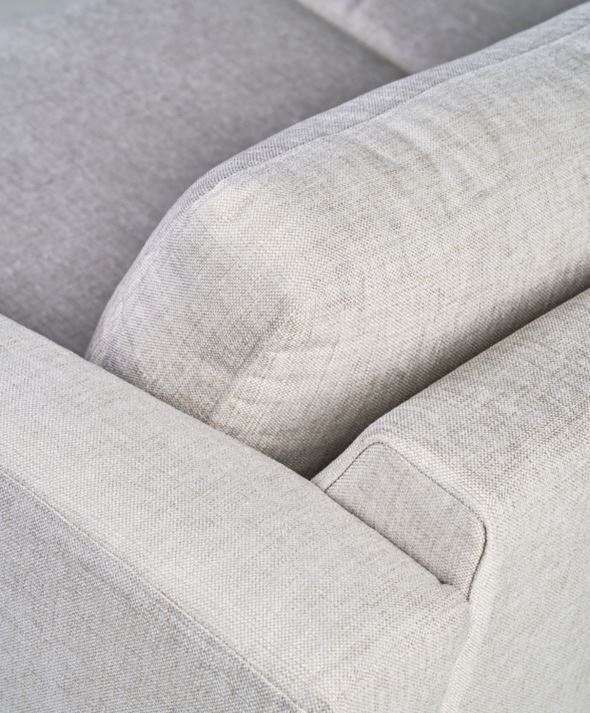 3 seter sofa beige - 189x94x80 cm beige - 1