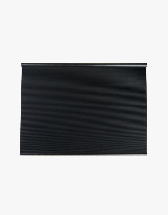 Lystett dobbel plisségardin svart - 90x160 cm svart - 1