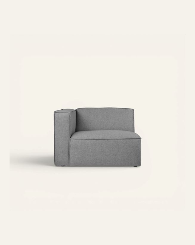 Modul 1,5 seter armlene venstre grå - 110x93x73 cm grå - 1