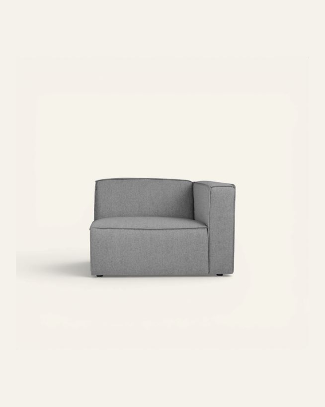 Modul 1,5 seter armlene høyre grå - 110x93x73 cm grå - 1