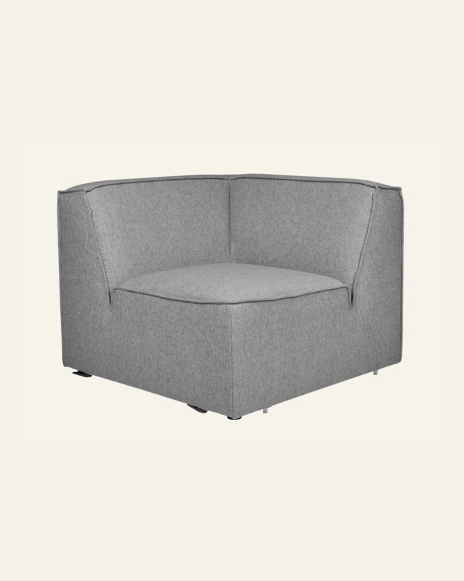 Modul hjørne grå - 93x93x73 cm grå - 1