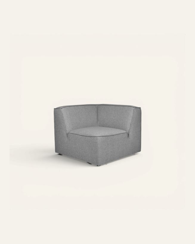 Modul hjørne grå - 93x93x73 cm grå - 1