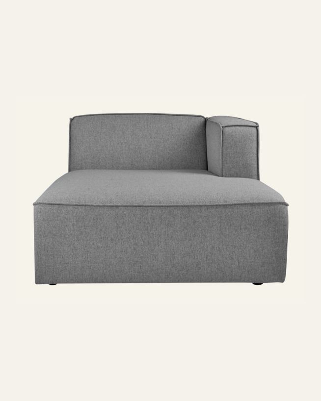 Modul sjeselong høyre grå - 154x114x73 cm grå - 1