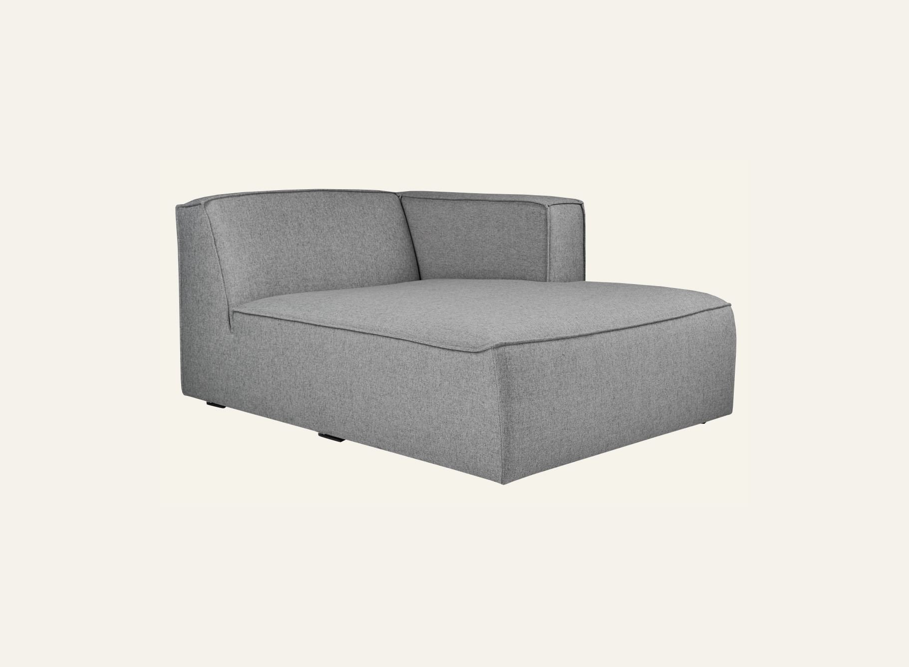 Modulsofa sjeselong høyre grå - 2