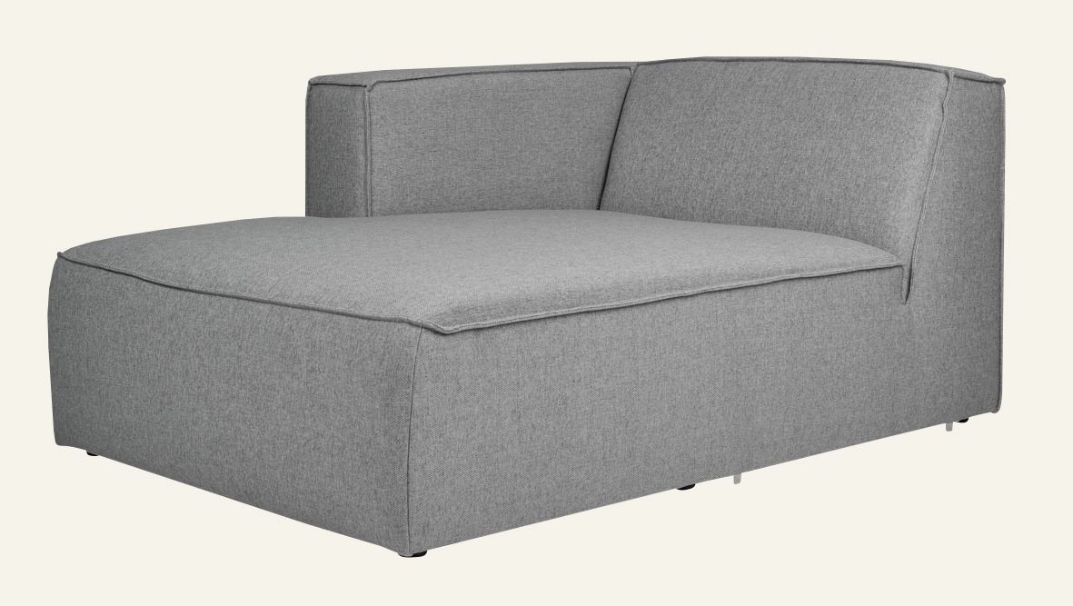 Modulsofa sjeselong venstre grå - 3