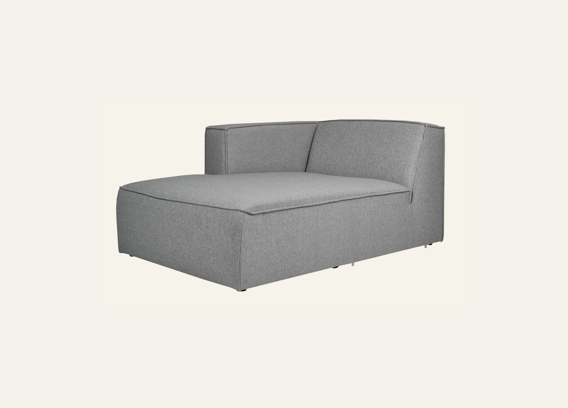 Modulsofa sjeselong venstre grå - 3