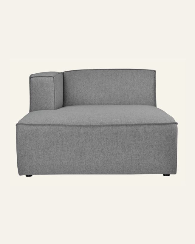 Modul sjeselong venstre grå - 154x114x73 cm grå - 1