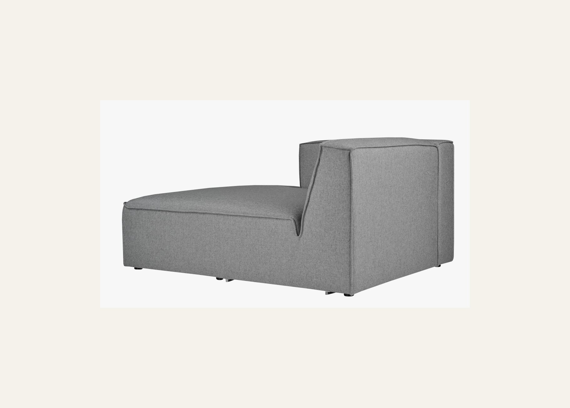 Modulsofa sjeselong venstre grå - 4