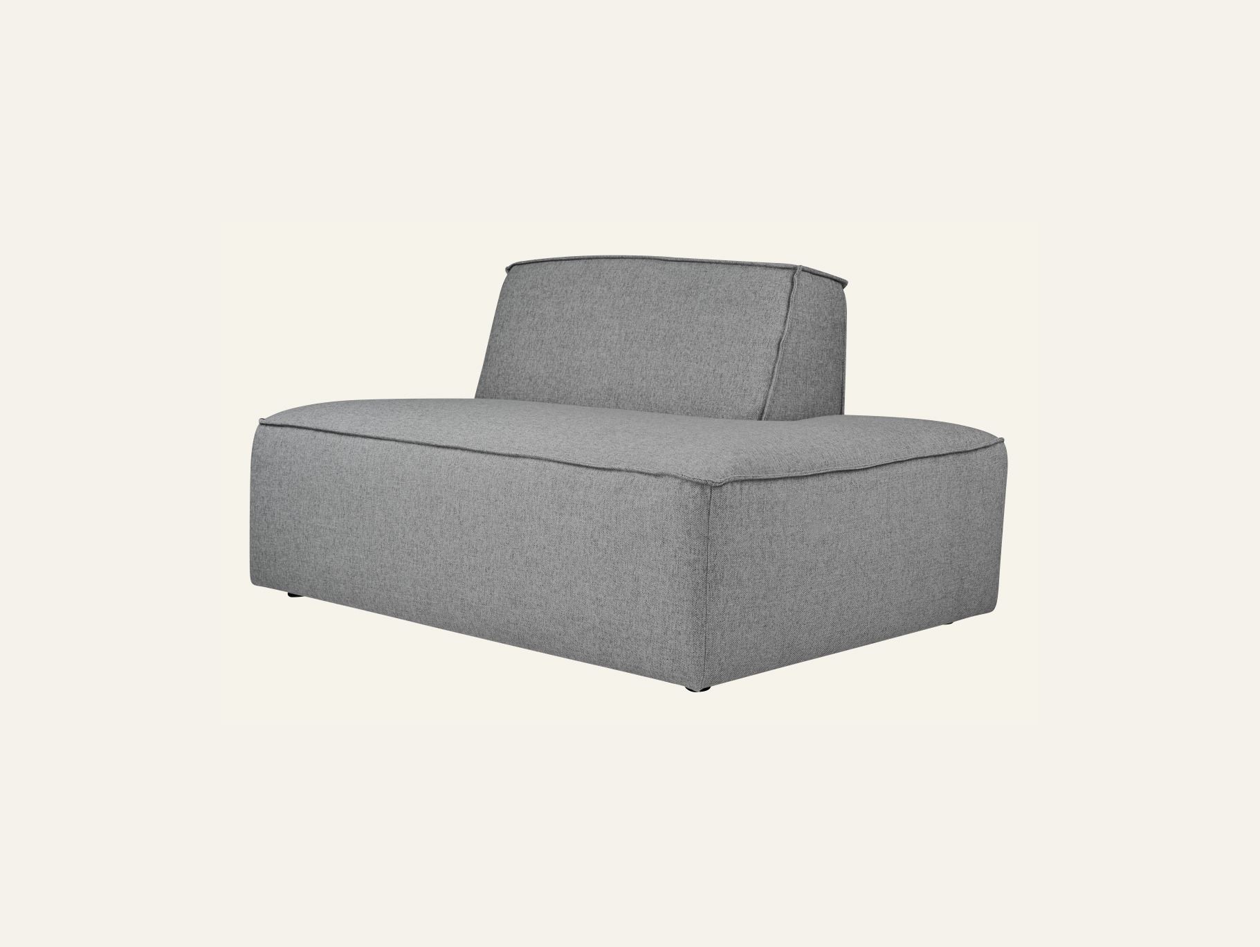 Modulsofa åpen ende høyre grå - 3