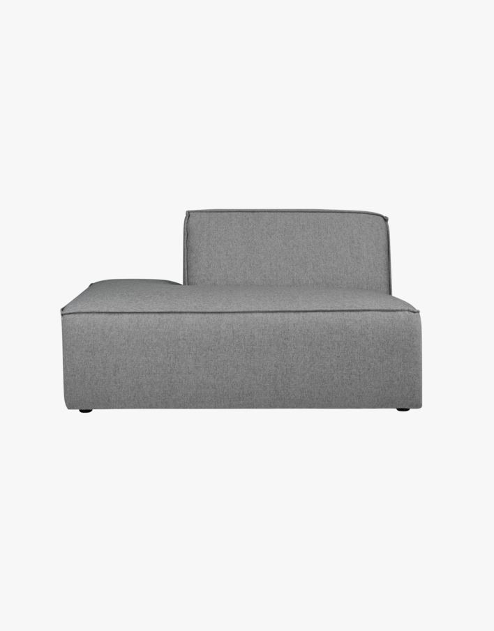 Modulsofa åpen ende venstre grå - 134x93x73 cm grå - 1
