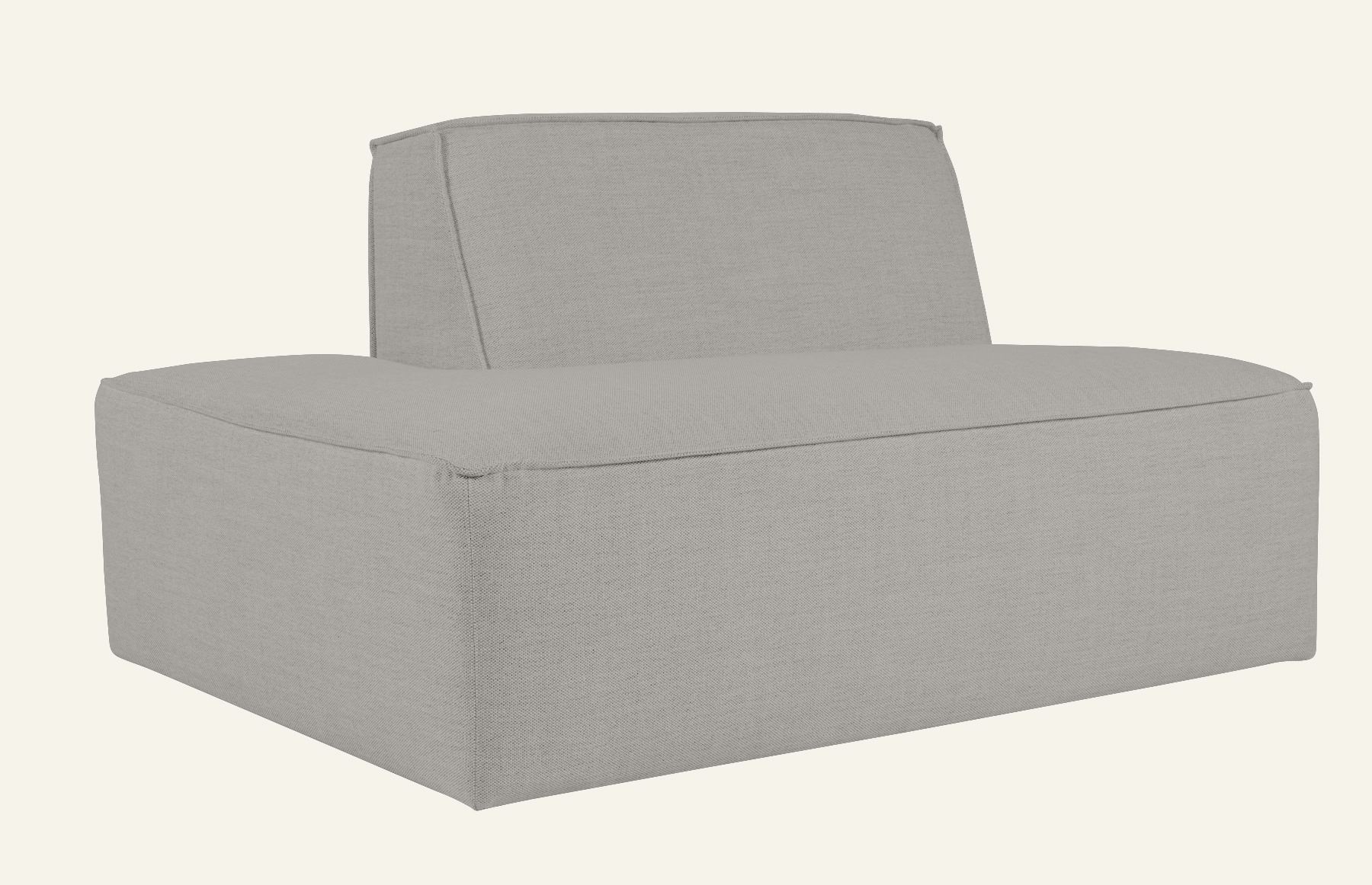 Modulsofa åpen ende venstre grå - 2