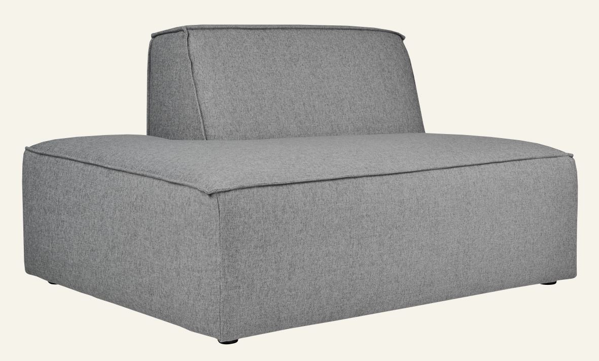 Modulsofa åpen ende venstre grå - 3