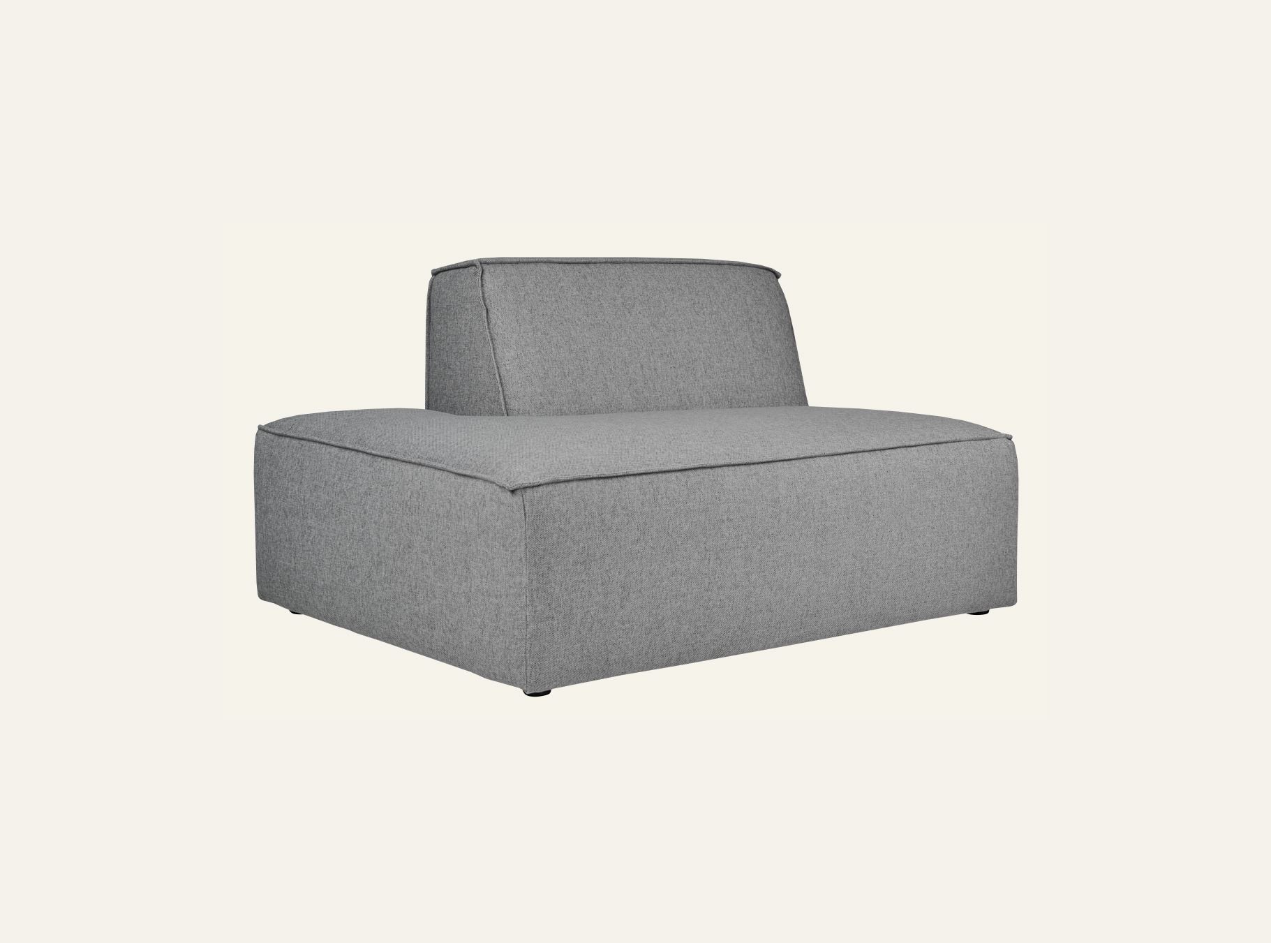 Modulsofa åpen ende venstre grå - 3