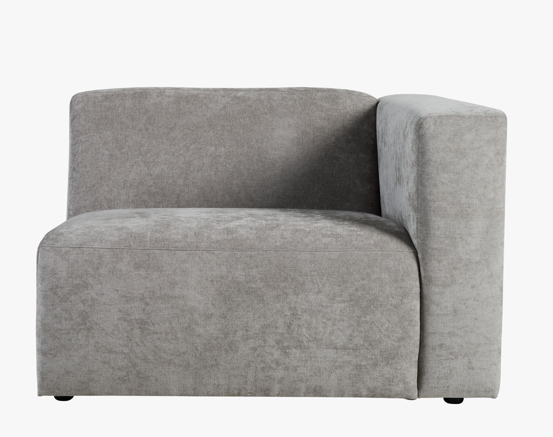 Modulsofa 1,5 seter m/armlene høyre grå - 110x93x73 cm grå - 1