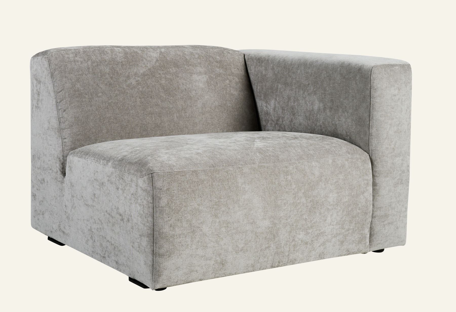 Modulsofa 1,5 seter m/armlene høyre grå - 8