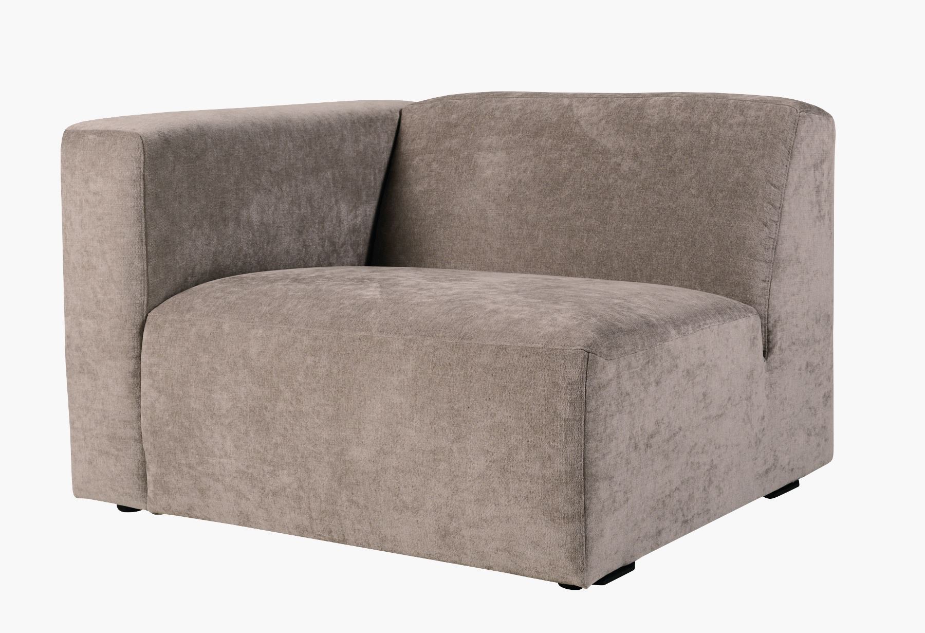 Modulsofa 1,5 seter m/armlene venstre beige - 110x93x73 cm beige - 1