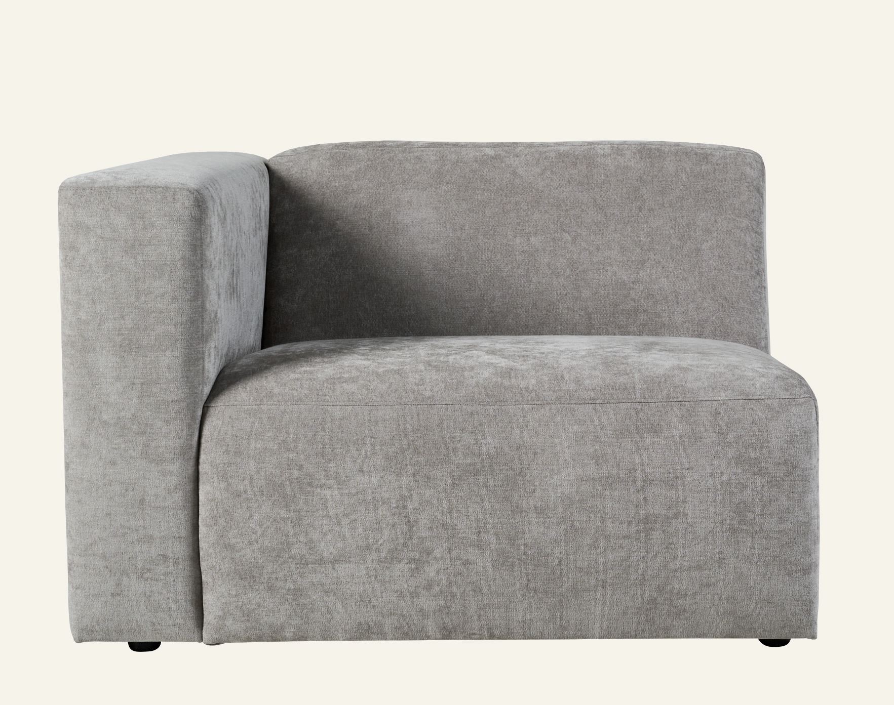 Modulsofa 1,5 seter m/armlene venstre grå - 4