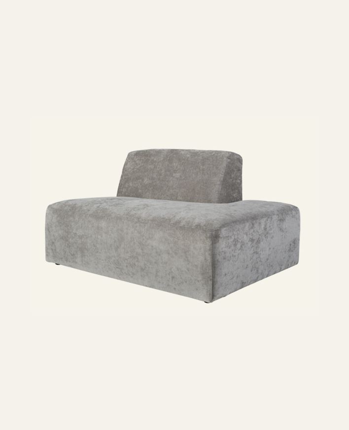 Modul åpen ende høyre grå - 134x93x73 cm grå - 1