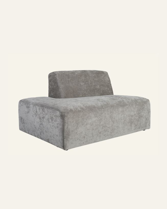 Modul åpen ende venstre grå - 134x93x73 cm grå - 1