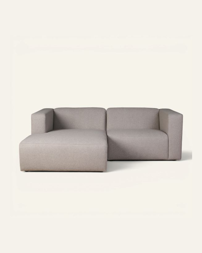 Modulsofa 2 deler sjeselong venstre beige - 224x154x73 cm beige - 1