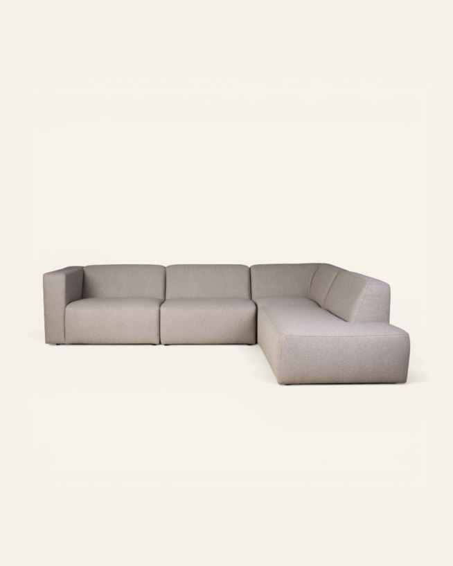Modulsofa 4 deler åpen ende høyre beige - 293x227x73 cm beige - 1