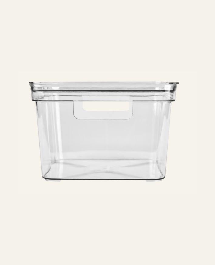 Oppbevaringsboks transparent - 25x25x15,5 cm transparent - 1