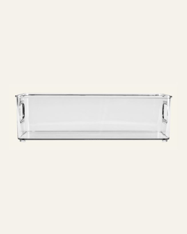 Stablebar oppbevaringsboks transparent - 15x26x7,5 cm transparent - 1