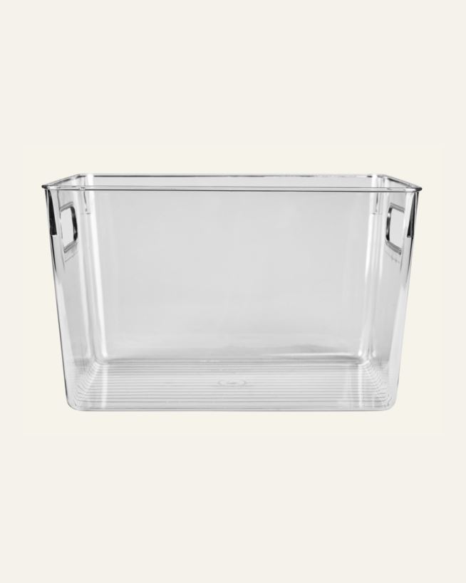 Oppbevaringsboks transparent - 22x29x17 cm transparent - 1