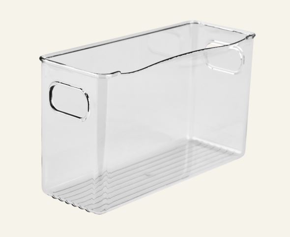 Smal oppbevaringsboks transparent - 10